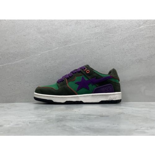 GT A Bathing Ape Bape Dark Purple Green