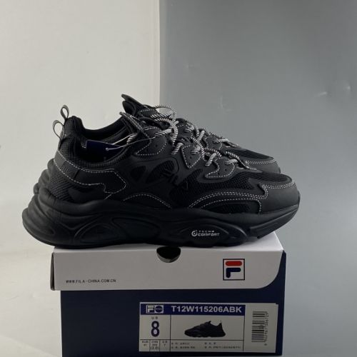 Fila heightened retro casual running shoes old shoes T12W115206ABK