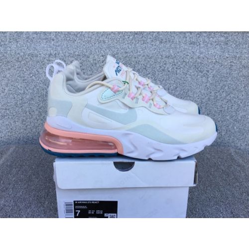 Nike Air Max 270 React Air Cushioned Running Shoe AO6174-100