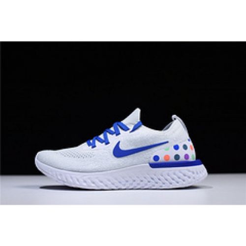 Nike Epic React Flyknit white blue AQ0067-993