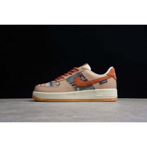 Nike Air Force 1 07 ESS White Brown Metallic Gold CW2288-686