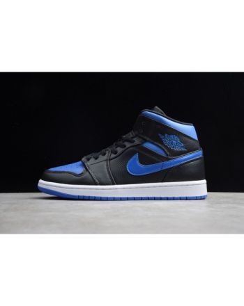 Air Jordan 1 Mid black hyper royal 554724-068