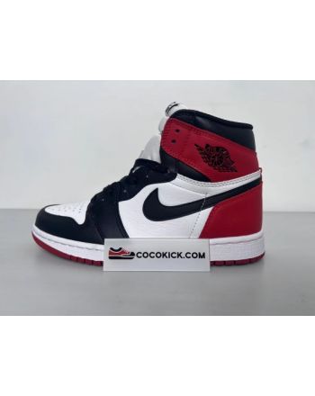 AIR JORDAN 1 High OG Black Toe white/ black-varsity red 555088-125