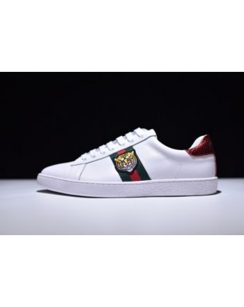 Gucci Ace Embroidered Low-Top Sneaker with TIGER MENS