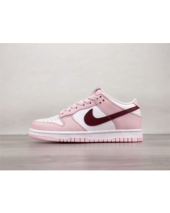 Women's Nike Dunk Low Pink Foam Red White CW1590-601